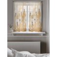 thumbnail image 5 of White Dandelion Tier Curtains 45 Inch Length,Sheer Curtains for Bedroom Living Room Window Spring Farmhouse Pastoral Flowers Floral Small Half Window Kitchen Curtains & Drapes 27.5"x45" 2 Panels, 5 of 6