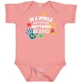 thumbnail image 3 of Inktastic In a World You Can Be Anything Be Kind Autism Awareness Boys or Girls Baby Bodysuit, 3 of 5