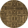 thumbnail image 1 of Ahgly Company Indoor Round Abstract Brown Modern Area Rugs, 4' Round, 1 of 4