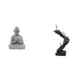 thumbnail image 1 of Estatua de Buda Pensador Mono de Resina, Figura Abstracta, Escultura en Miniatura Coleccionable para Hotel, Patio, Estantería, Decoración de Mesa de E, 1 of 8