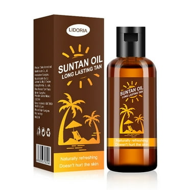 Tuscom Body Bronzer Self Tanning Oil Beach Sexy Solarium Suntan Oils Shine Brown Long Lasting Natural Tan Skin Protection Lotion 30ml Walmart Com