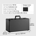 thumbnail image 3 of Graded Card Storage Box, 5 Slots, Graded Sports Cards Holder Carrying Case with Coded Lock Foam Dividers, for 162 PSA Graded Cards 115 BGS Cards 130 SGC Cards 585 Top Loaders or 999+ Loose Cards, 3 of 6
