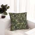 thumbnail image 6 of Fuzoiu Green Skulls Print Square Pillow Cover,Hidden Zipper Design,Luxury Square Pillow Case, Throw Pillow,Couch Cushion-12"x12", 6 of 7