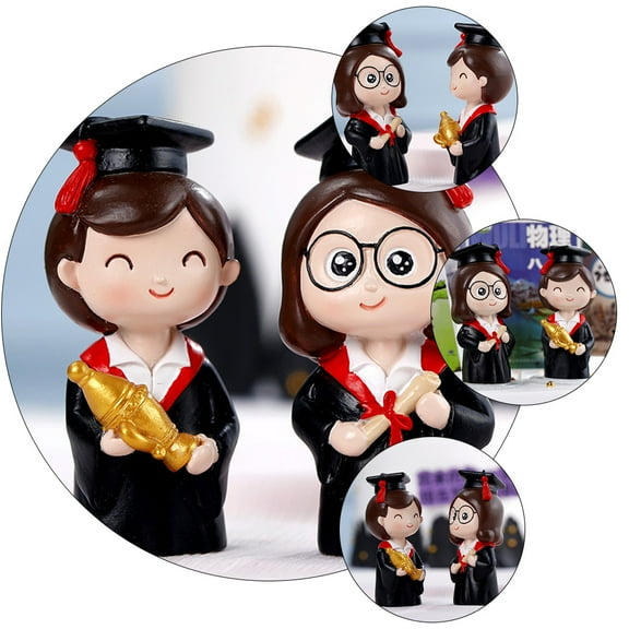 KAJNBN Graduation Cake Decoration 3D Figure 7X1.4X1.2In for Graduates 1Set