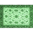 thumbnail image 1 of Ahgly Company Indoor Rectangle Abstract Emerald Green Modern Area Rugs, 4' x 6', 1 of 4