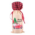 thumbnail image 1 of Yuarrent Cubierta de botella de vino de Navidad Cordón de Navidad Gnomo de flor roja Funda protectora de champán de cerveza para de comedor Fiesta Kits de decoración para fiestas Coche/Papá Noel Yuarrent HA070026-02B, 1 of 6