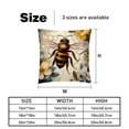 thumbnail image 5 of Honeybee with Unique Patterns Covers - Set of 2 Throw Pillows for Home Decor - Available in 16x16, 18x18, 20x20 Inches for Various Occasions, 5 of 6