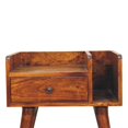 thumbnail image 4 of Lesuto Chestnut Collective Nightstand - Nordic Style, brass, 4 of 11