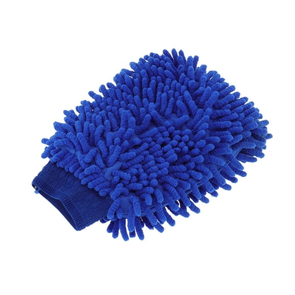 Marino Azul Azul y Gris Chenille Coral Lana Coche Limpio Doble Lavado Lavado