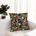thumbnail image 6 of Pofeuu Watercolor Tropical Flowers Print Double-sided plush pillowcase Square Throw Pillow Covers Pillows Cover for Living Room Bedroom Sofa Couch Cushion Cover（No pillow core）-20"x20", 6 of 7