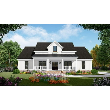 House Plan Gallery - HPG-2149- 2149 sq ft - 3 Bedroom - 2.5 Bath House Plans - Single Story with a Bonus Room Printed Blueprints - Simple to Build (5 Printed Sets)