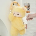 thumbnail image 1 of Plush Storage Box Yellow Hanging Tissue Box Storage Bag Car Mounted Creative Paper Holder for Home Birthday Party Gifts(1Pcs) Rkxzt, 1 of 7