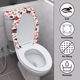 thumbnail image 4 of HELLHERO Loving Cat Universal Stays in Place 2-Piece with Elastic Bottom Toilet Lid Seat Cover Set Toilet Seat Covers Set Elastic Installation, 4 of 8