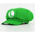 thumbnail image 1 of Sombrero de dibujos animados de Super Mario Bros para niños, gorra de béisbol bordada con figuras de Luigi, periféricos, protección solar para sombra, regalos de Cosplay Fivean unisex, 1 of 2