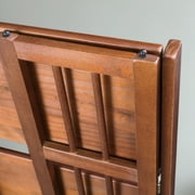 3-Shelf Folding Stackable Bookcase 27.5 Wide-Walnut