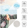 thumbnail image 4 of Dreamtimes Luxury Bathroom Rug Mat 17.3"x13.4", Extra Soft and Absorbent Microfiber Bath Rugs, Non-Slip Bath Carpet, Machine Wash Dry, Bath Mats for Bathroom Floor, Tub and Shower-Succulent Flower, 4 of 4
