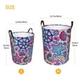 thumbnail image 5 of Daiia Cute Nautical Round Laundry Basket with Handles Thickened Waterproof Circular hamper,Dirty Clothes Storage Basket for Bedroom,Bathroom,College Dorm-Small, 5 of 8