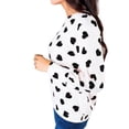 thumbnail image 3 of Love Heart Printed Women Long Sleeve Shirt Autumn Tops, 3 of 4