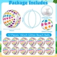 thumbnail image 2 of Pelotas de playa inflables con lunares QOUBAI, paquete de 12 unidades, 41 cm, PVC, 2 of 7
