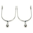 thumbnail image 2 of 2 espuelas de caballo de acero inoxidable para mujer, con bola de rodillo, para botas ecuestres, amantes de la equitación, 2 of 14