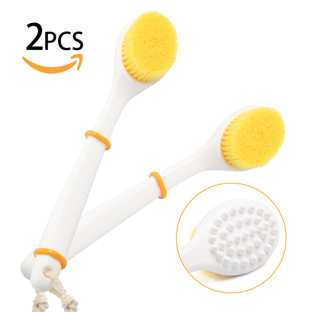 13.4 Long Handle Bath Shower Body Brush Exfoliating Tool (2pack
