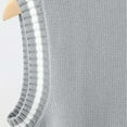 thumbnail image 3 of CYRBOKO Boys Sweater Vests, V-neck Knited Sleeveless Lightweight School Uniform Vests Gray Size 7-8 T, 3 of 5