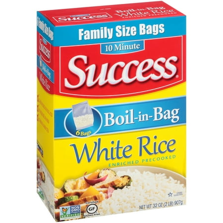 Success Boil-In-Bag White 6 Ct Rice 32 Oz Box