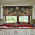 thumbnail image 3 of Wobogo Treasure Dragon Kitchen Curtains 2 Piece Set Symmetrical Design Light Filtering Small Window Drapes Suitable for Bathroom Laundry Room and RV 57x36in, 3 of 9