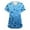 03-Blue, variant on Ladies Scrub Shirt,Women's Fashion V-Neck Short-Sleeve Workwear with Pockets Valentine's Day Printed Top Nursing Scrub Top - Beige - S