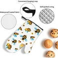thumbnail image 5 of peyaoo Cartoon Bee Pattern Oven Mitts and Pot Holders Sets for Kitchen 4 Pcs 7""X11"" Heat Resistant Baking Cooking, 5 of 6