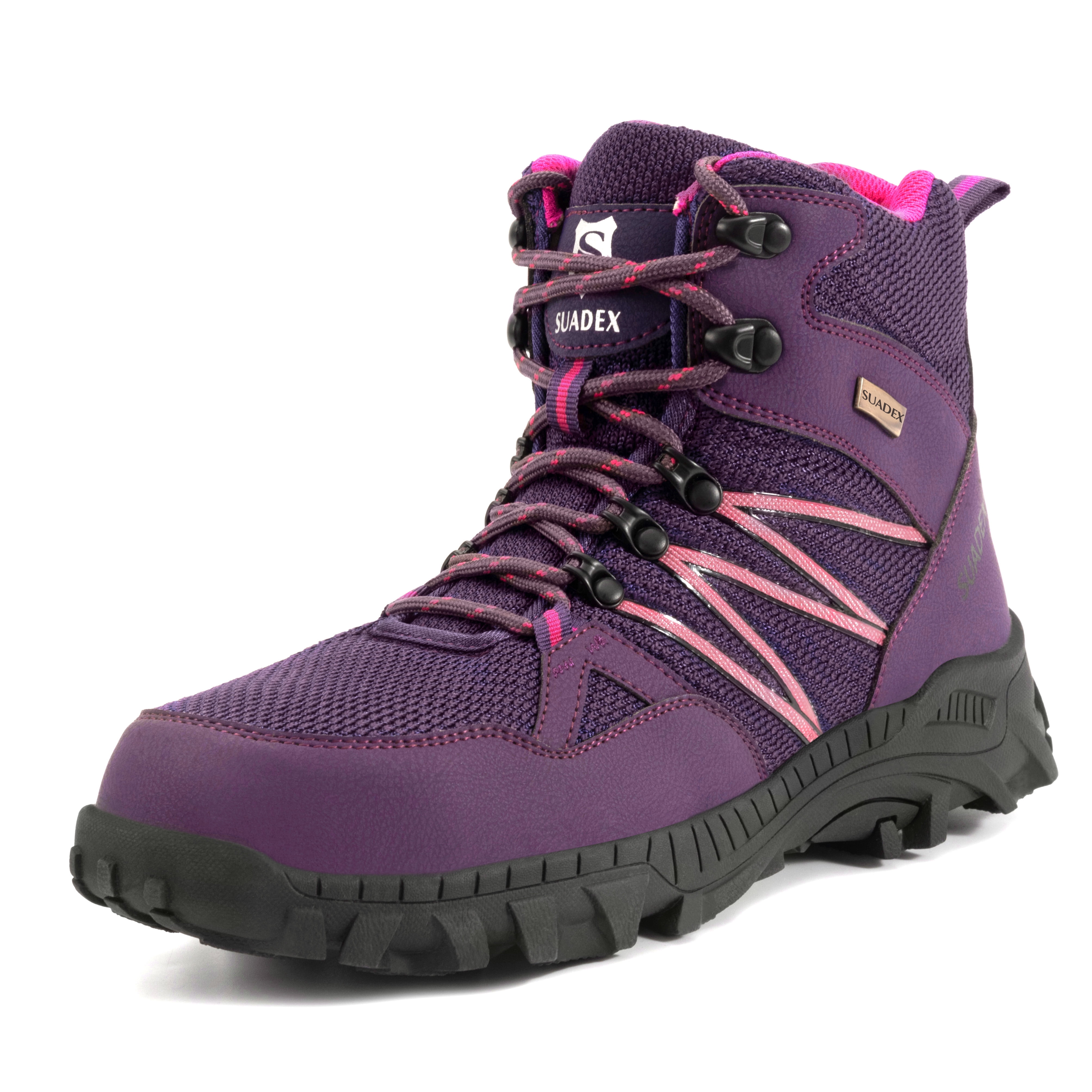 Women Safety Work Shoes Steel Toe Boots Indestructible Bulletproof Sneakers Pink 