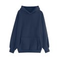 thumbnail image 5 of Edvintorg Sweatshirts For Teen Girls Women's Hoodies Fashion Solid Long Sleeve Casual Pullover Tops Sweatshirt With Pocket Fall Clothes On Clearance, 5 of 5