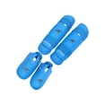 thumbnail image 4 of Siruishop Protège-Tibias de Kickboxing Protection de Jambe pour Boxe Sanda Taekwondo Bleu, 4 of 8