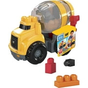 Mega Bloks CAT Cement Mixer with Big Building Blocks, Buildng Toys for Toddlers (9 Pieces)