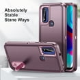 thumbnail image 4 of for Motorola Moto G Power (2023) Case with Kickstand, [10FT Military Drop Protection] Rugged Heavy Duty Hard PC+Soft Silicone Rubber Bumper Hybrid Triple-Layer Case,
Purple+Pink, 4 of 9