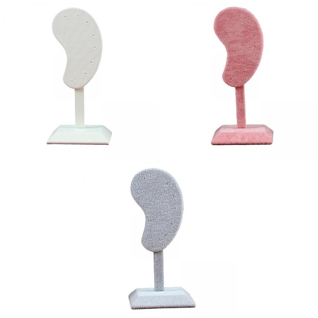 Paquete de 3 Soportes de para Exhibición de Pendientes, Estante para Joyas, Soporte único en Forma de Oreja Baoblaze sostenedor del pendiente