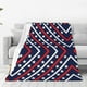 thumbnail image 1 of Fotbe Patriotic Star Pattern Manta de Franela Acolchonada con Estampado, Súper Suave y Esponjosa, Extra Grande para Sofá, Cama, Uso Todo el Año-80"x60", 1 of 7