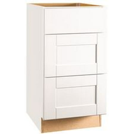UPC 094803113890 product image for RSI HOME PRODUCTS SHAKER 3-DRAWER BASE CABINET, WHITE, 18 IN. | upcitemdb.com