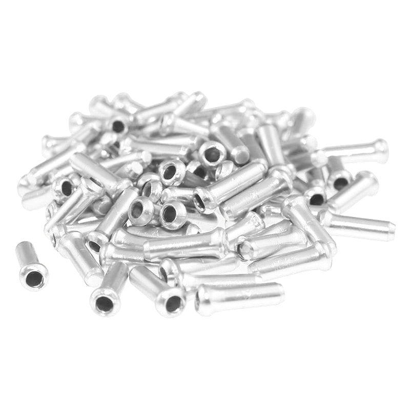 100x Silver Aluminum Bicycle Brake Shifter Inner Cable Tip Wire End Cap CrF2