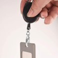 thumbnail image 1 of Carrete de insignia, clips de carrete retráctiles Soporte de insignia resistente con clip de cinturón para insignia de tarjeta de llavero (2 piezas, negro) ZefeiWu 8390606189363, 1 of 1