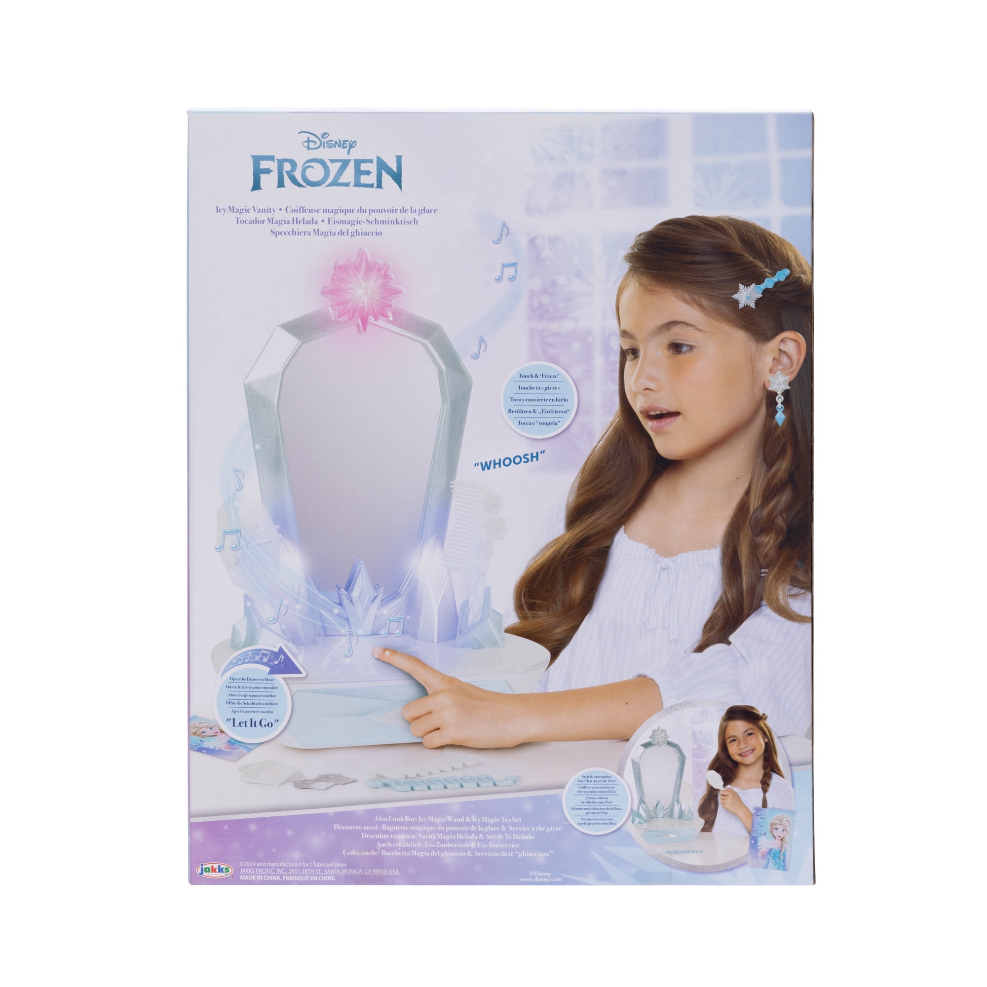 Disney Frozen Icy Magic Vanity with Hairbrush and Accessories