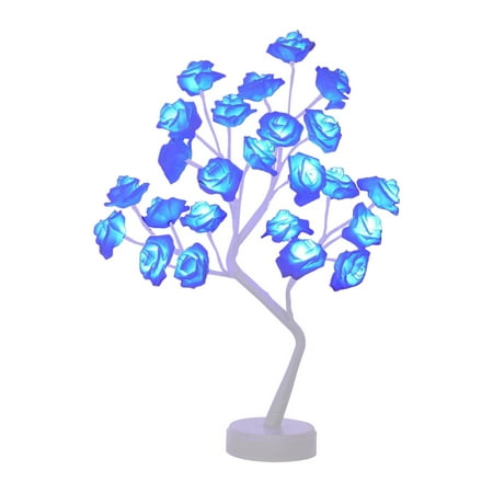 

Table Lamp Clearance Sale Rose Flower Table Tree Light 24 Leds Desk Top Bonsai Lighted Tree Battery Operated Usb Plug Powered Tree Table Lamp Rose Flower Desk Tree Lamp for Home Party We