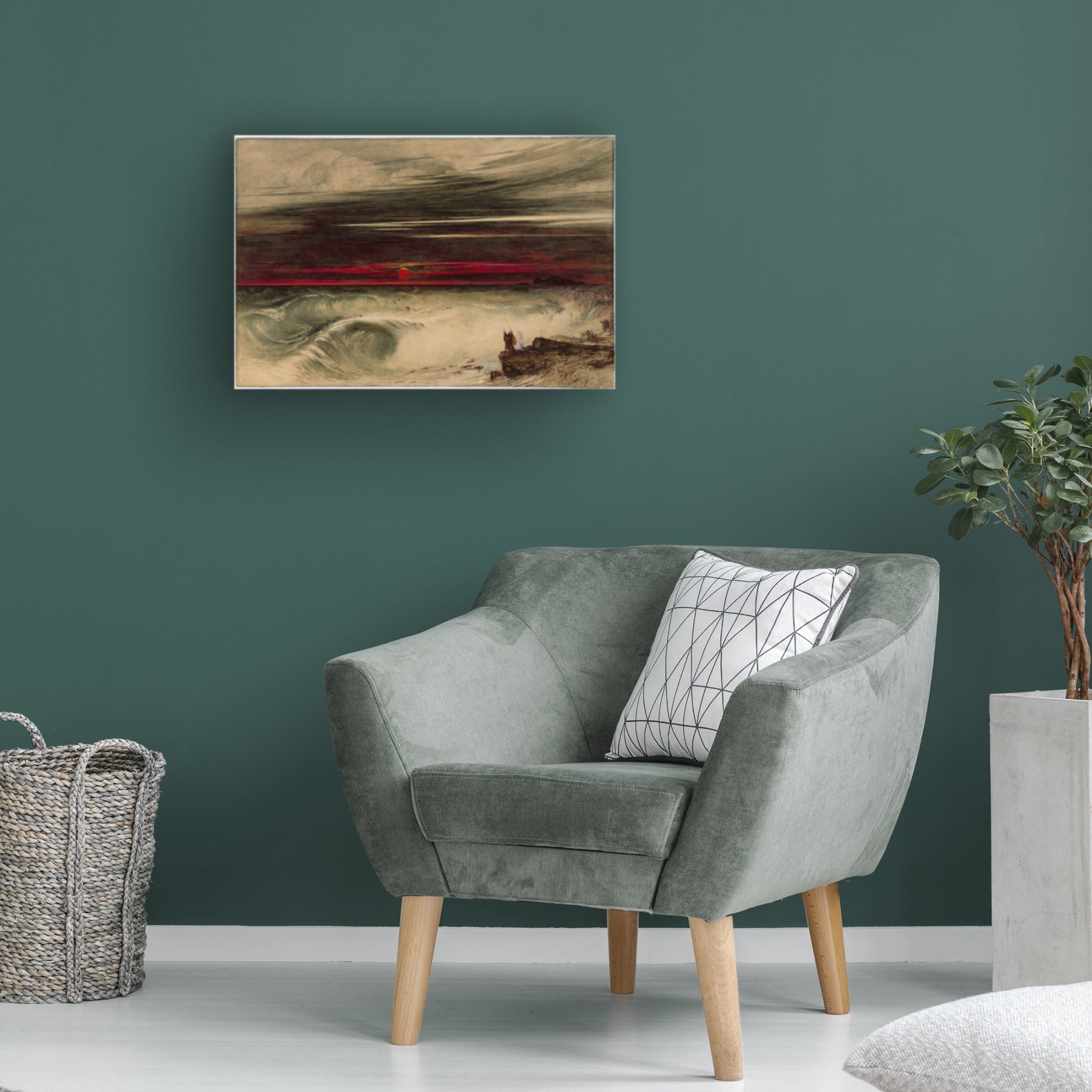 John Martin 'The Destruction of Pharaoh's Host, 1836' Canvas Art - 32 x 22 Inches