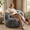 Grey, variant on Fulsmile Bean Bag Chair Large Plush Chairs for Adults Giant Beanbag Chair Bean Bag Sofa with Stuffed Memory Foam Bean Lounger Chair for Reading Gaming Relaxing, Beige