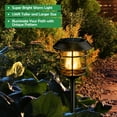 thumbnail image 2 of 4 Pcs Solar Pathway Lights Outdoor Solar Garden Yard Lights Waterproof Auto-on/off Solar Landscape Lights for Lawn Patio Yard Garden Pathway Driveway Warm White, 2 of 7