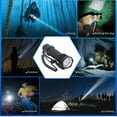 thumbnail image 3 of Underwater Dive Light, LED Diving Flashlight IPX8 Waterproof Shockproof White Light  For Camping For Emergency, 3 of 8