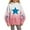 White, variant on BRGZLK Kids Fleece Hoodie Sweatshirt Fall Winter Trendy Gradient Stars Pattern Top Loose Long Sleeved Warm Pullover with Kangaroo Pocket Blue 4-5 Years