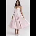 thumbnail image 4 of Vestidos de Invitada de Boda para Mujer, con Tirantes Finos, Corsé, para Fiesta de , con Encaje Floral, Vestidos Largos de Fiesta Rosa XXL, 4 of 10
