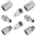 thumbnail image 2 of RIDGE WASHER Quick Connect 3/8 Inch Pressure Washer Adapter Set, Stainless Steel Fittings, Female and Male NPT Thread, 8 Pcs, 2 of 9