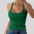 thumbnail image 5 of WCJM Up To 50% Off Camisoles & Tanks Cami Layering Top Polyester,Spandex Camisoles & Tanks Green,S, 5 of 5
